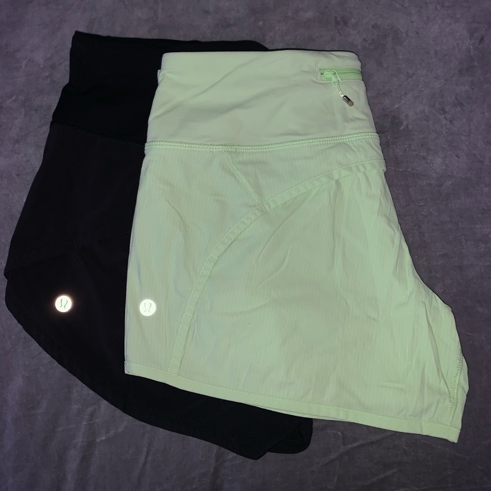 2 pairs women’s Lululemon shorts